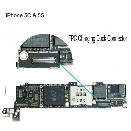 FPC Connector Repair iphone 5 5s 5c