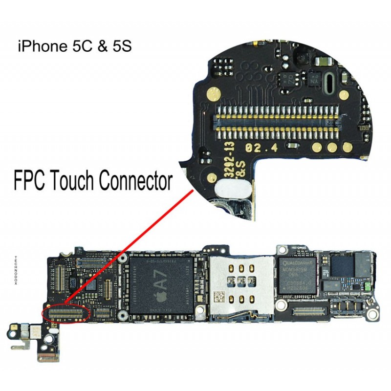 FPC/FFC Connector Iphone 5 S Reparatur Bitte vor Kauf Kontakt aufnehmen!! 