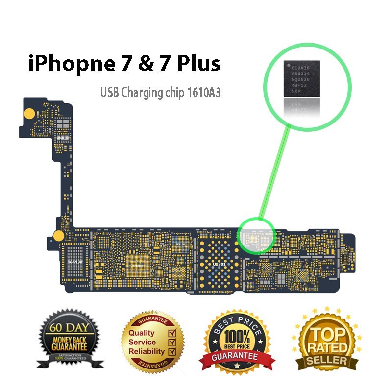 IC Pengisian USB U4001 1610A3 untuk perbaikan iPhone 7 & 7 Plus