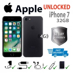 Apple iphone 7 32GB (UNLOCKED ANY NETWORK) Gray/Matt. Fully refurbished